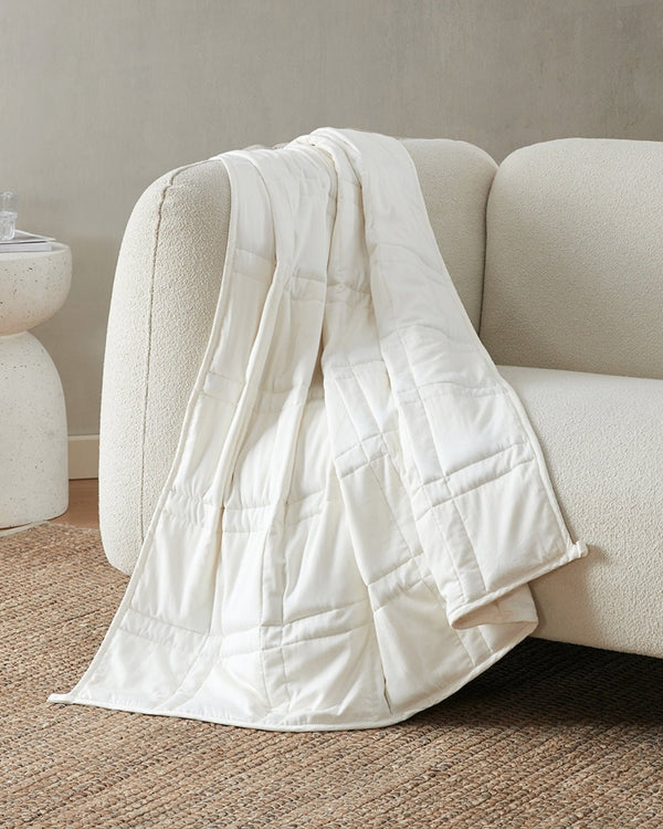 Weighted Cotton Throw Blanket