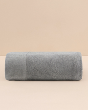 Waffle-Weave Wool Throw — Grey – throws & blankets (view 4) | Roost & Roam