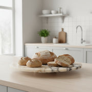 Calacatta Viola Marble Footed Tray
