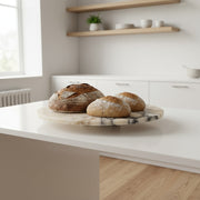 Calacatta Viola Marble Footed Tray