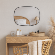 Rounded Rectangle Framed Wall Mirror