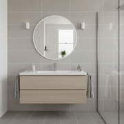 Slim Frame Round Wall Mirror