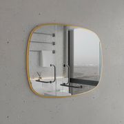 Rounded Rectangle Framed Wall Mirror