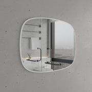 Rounded Rectangle Framed Wall Mirror