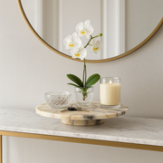 Calacatta Viola Marble Footed Tray