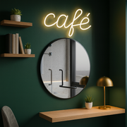 Slim Frame Round Wall Mirror