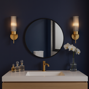 Slim Frame Round Wall Mirror
