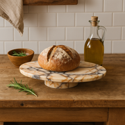 Calacatta Viola Marble Footed Tray