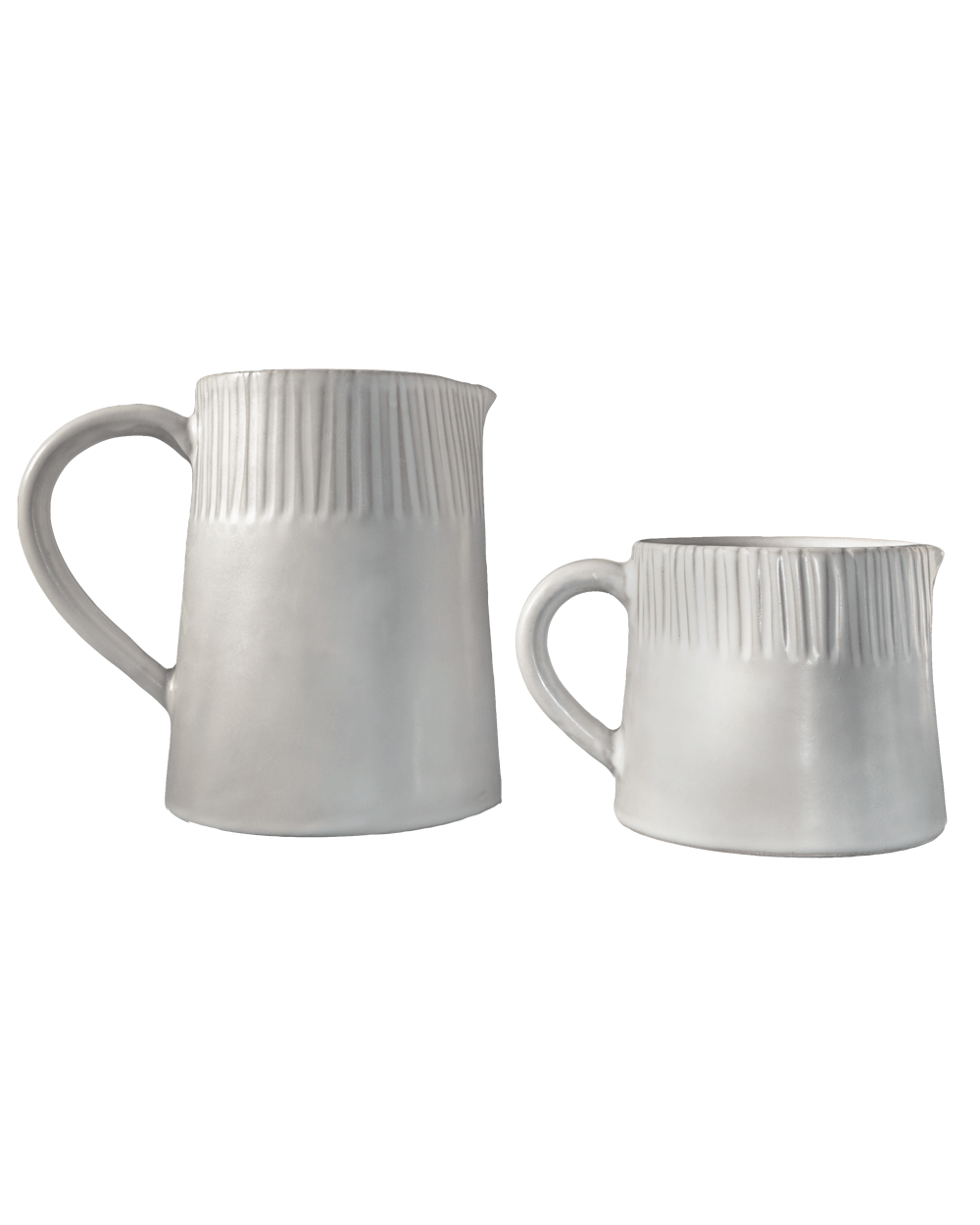 Hand-Carved Ceramic Serving Pitcher