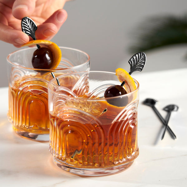 Gunmetal Art Deco Cocktail Picks