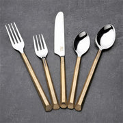 Geometric Handle Stainless Flatware Set
