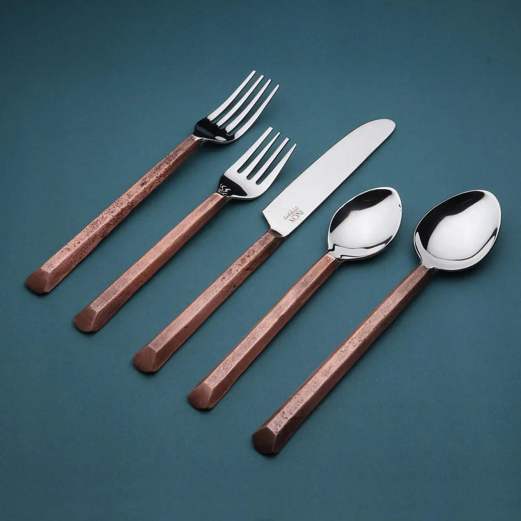 Geometric Handle Stainless Flatware Set