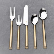 Geometric Handle Stainless Flatware Set