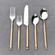 Geometric Handle Stainless Flatware Set