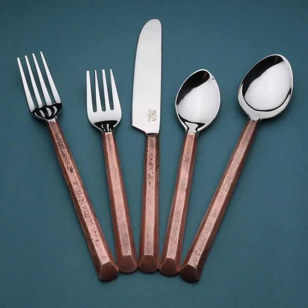 Geometric Handle Stainless Flatware Set