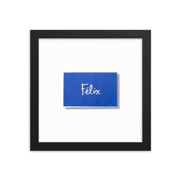 Wood-Frame Script Art Print — alternate view or variant option