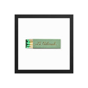 Close-up of material and construction detail — Matchbox Still Life Framed Print
