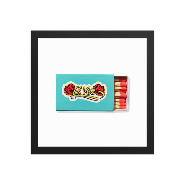 Matchbook Art Framed Print — scale reference and proportion detail