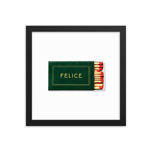 Matchbook Still Life Framed Print hung in a curated gallery wall arrangement