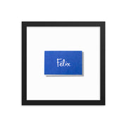 Wood-Frame Script Art Print — scale reference and proportion detail