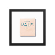 Wood-Frame Palm Bar Print — scale reference and proportion detail