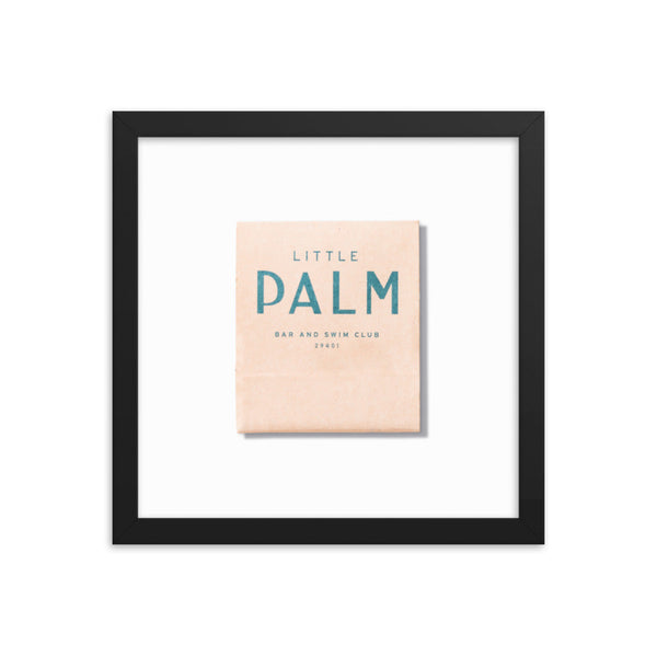 Wood-Frame Palm Bar Print — scale reference and proportion detail
