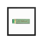 Matchbox Still Life Framed Print — back and side profile detail