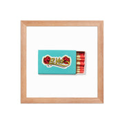 Matchbook Art Framed Print — back and side profile detail