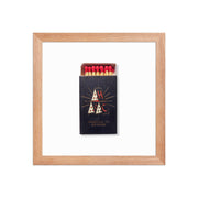 Matchbook Art Framed Print — back and side profile detail