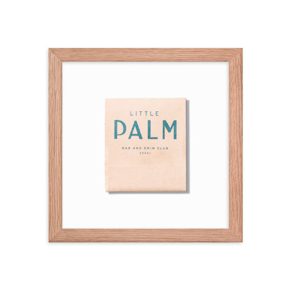 Close-up of material and construction detail — Wood-Frame Palm Bar Print