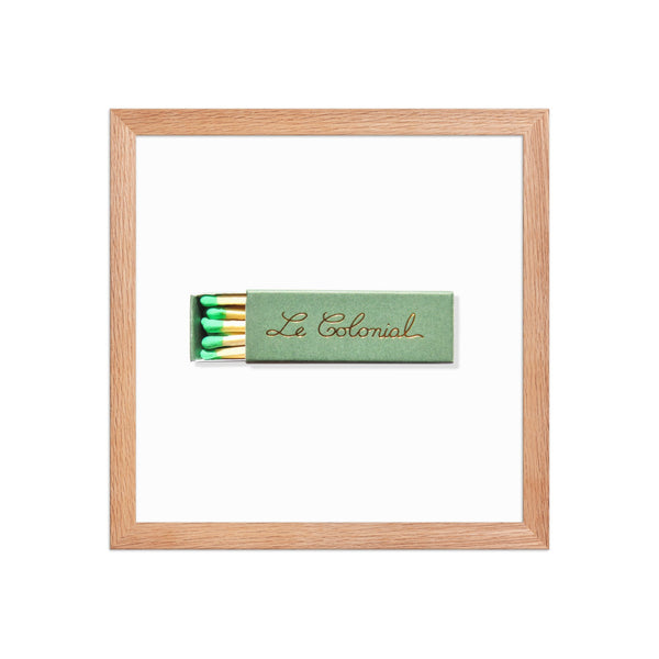 Matchbox Still Life Framed Print — scale reference and proportion detail