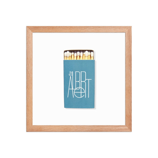 Matchbook Graphic Framed Print — scale reference and proportion detail