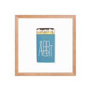 Matchbook Graphic Framed Print — detail of finish and surface variation