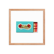 Matchbook Art Framed Print — detail of finish and surface variation