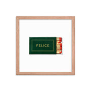 Matchbook Still Life Framed Print — packaging and unboxing view