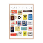 Nashville Matchbook Framed Print — close-up of label and production detail