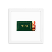 Matchbook Still Life Framed Print — detail of finish and surface variation