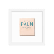 Wood-Frame Palm Bar Print — packaging and unboxing view