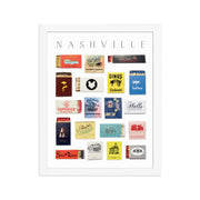 Nashville Matchbook Framed Print — alternate angle showing full form