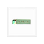 Matchbox Still Life Framed Print — packaging and unboxing view