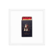 Matchbook Art Framed Print — alternate angle showing full form