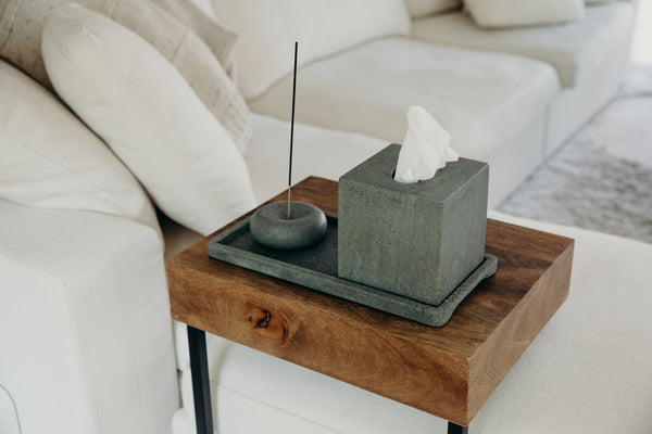 Dark Green Terrazzo Concrete Amenity Tray