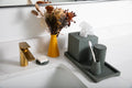 Dark Green Terrazzo Concrete Tissue Cover in a styled room setting