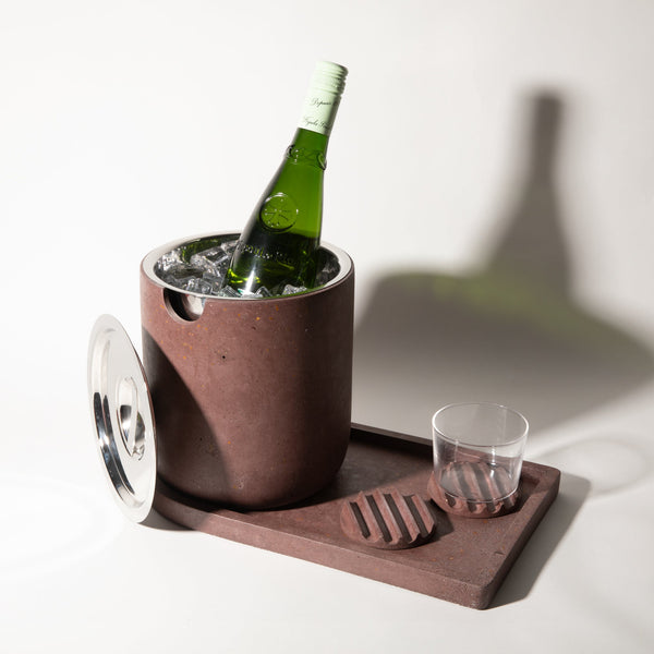 Sumac Terrazzo Concrete Bar Tray