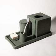 Dark Green Terrazzo Concrete Tissue Cover