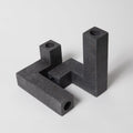 Black Terrazzo Candlestick Holder Set