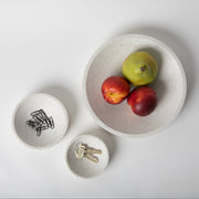 White Terrazzo Handmade Catch-All Dish, 5 in