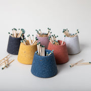 Black Terrazzo Concrete Matchstick Holder