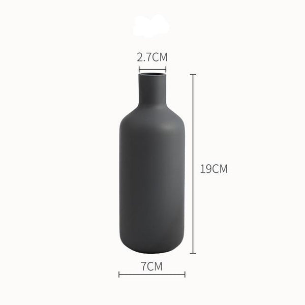 Matte Ceramic Tabletop Vase — scale reference and proportion detail