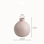 Matte Ceramic Tabletop Vase — alternate angle showing glaze variation and silhouette